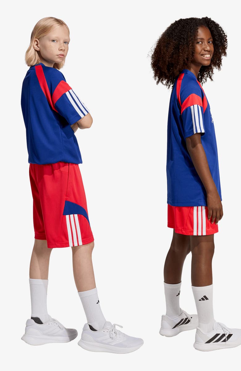 adidas House of Tiro Shorts, Alternate, color, Pure Ruby/ White/ Mystery Ink