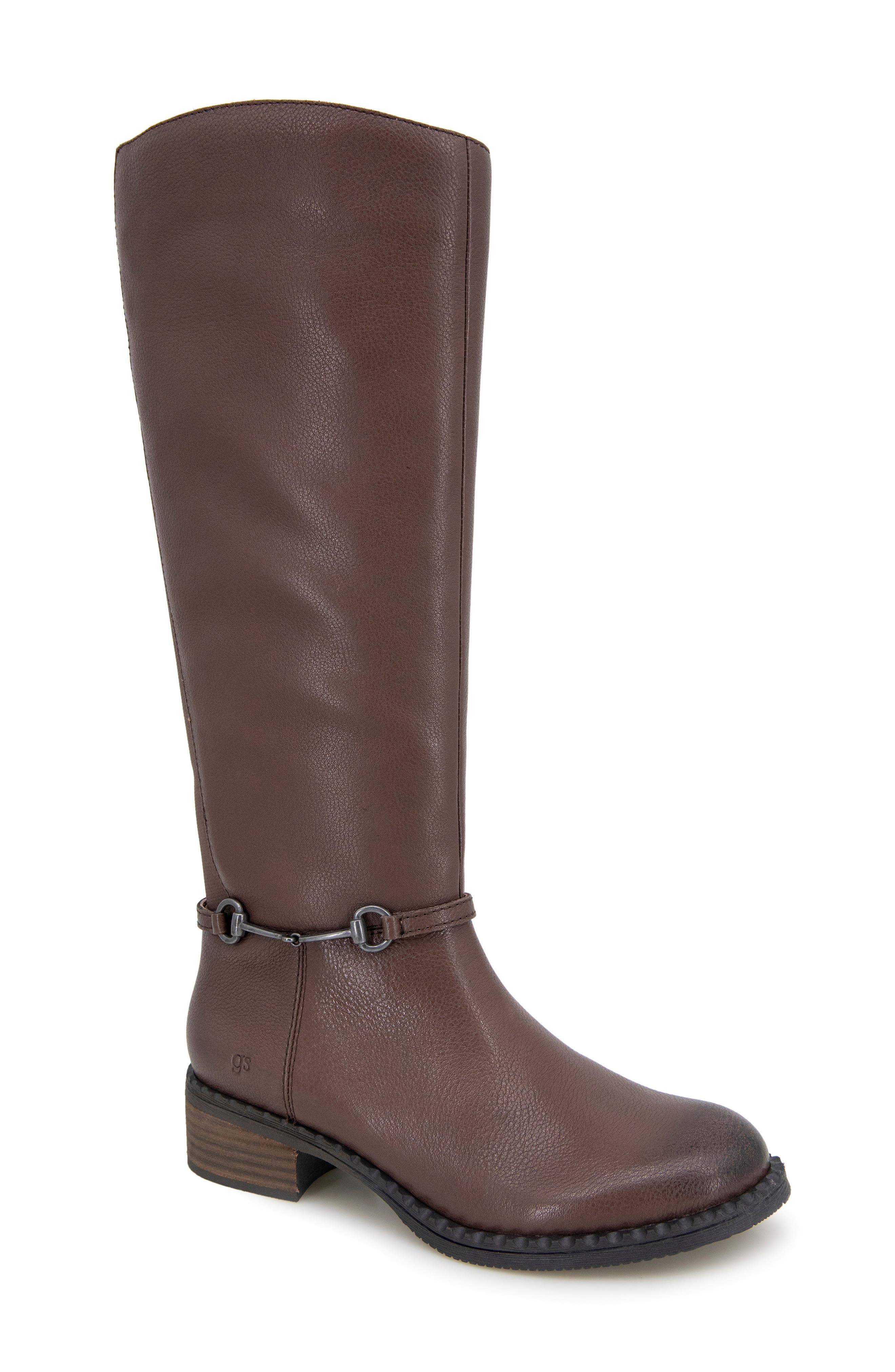 Gentle Souls Barret Knee High Boot, Main, color, Chocolate Leather
