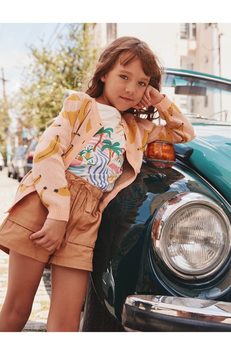 Tea Collection Woven Camp Shorts, Alternate, color, Balsa Wood