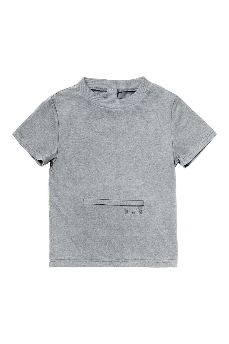 Pimm the Puppy 2-in-1 Stuffed Animal T-Shirt, Alternate, color, GREY MARL MIX