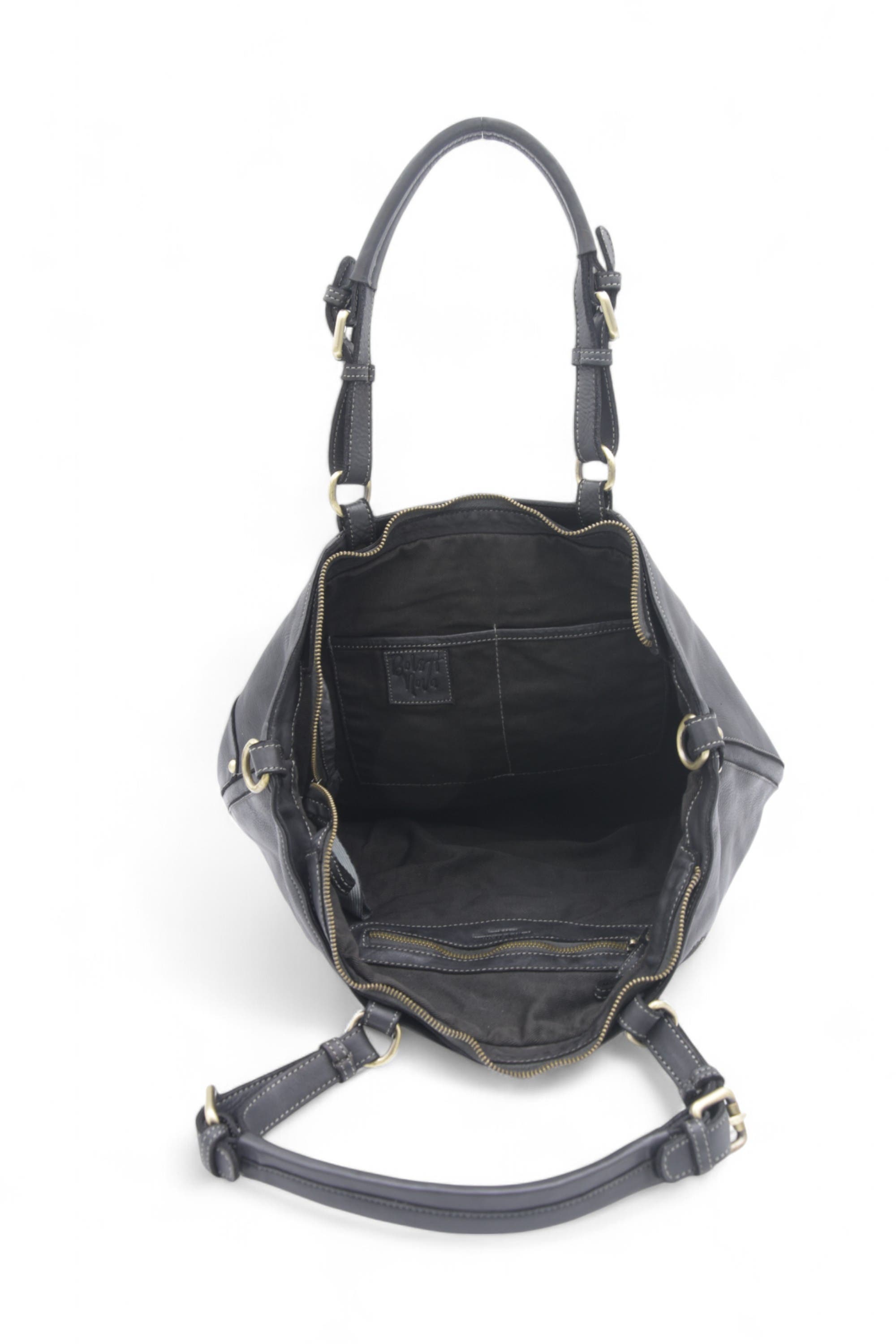 Bolsa Nova Nora Patchwork Tote, Alternate, color, Black