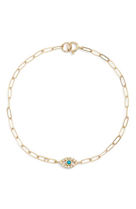Cléo Evil Eye Pendant Bracelet