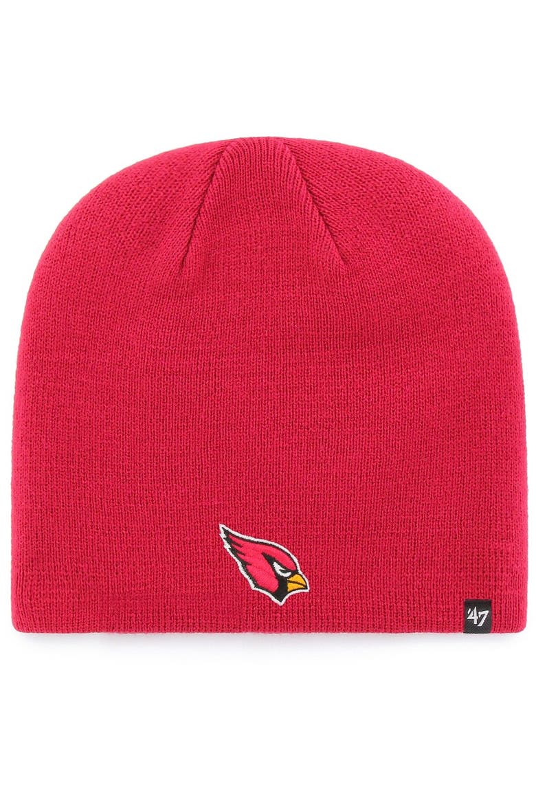 Men's '47 Cardinal Arizona Cardinals Secondary Logo Knit Beanie, Main, color, Cardinal