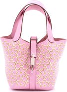 Pre-Owned Hermes Picotin Lock Bag Lucky Daisy Printed Swift Micro
