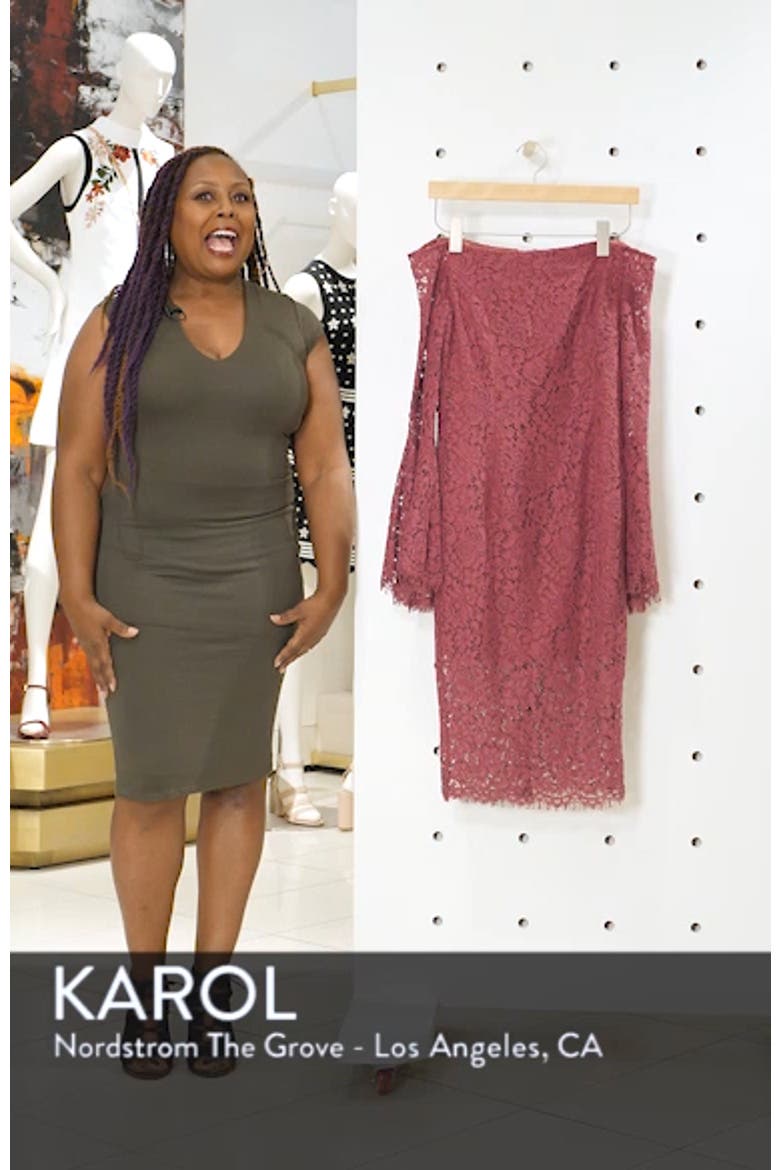 Solange Corded Lace Sheath Dress video