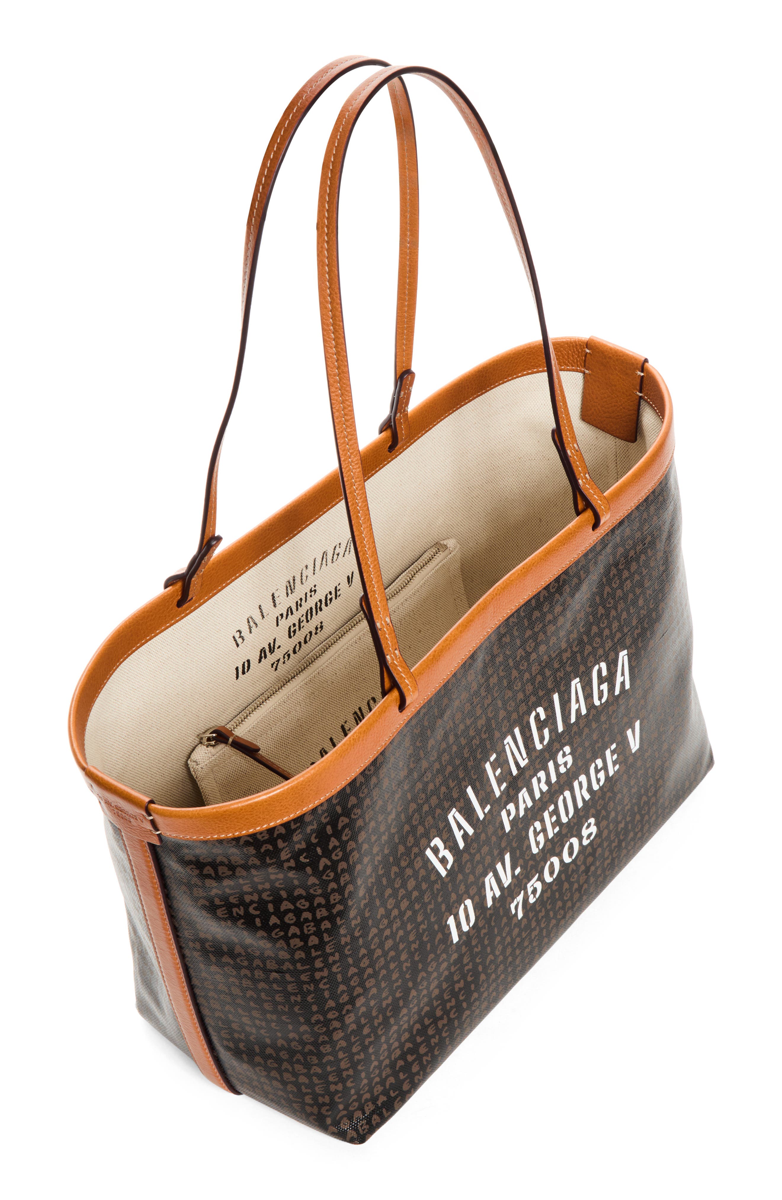 Medium Snob Coated Canvas Tote, Alternate, color, 6092 AMARANTH