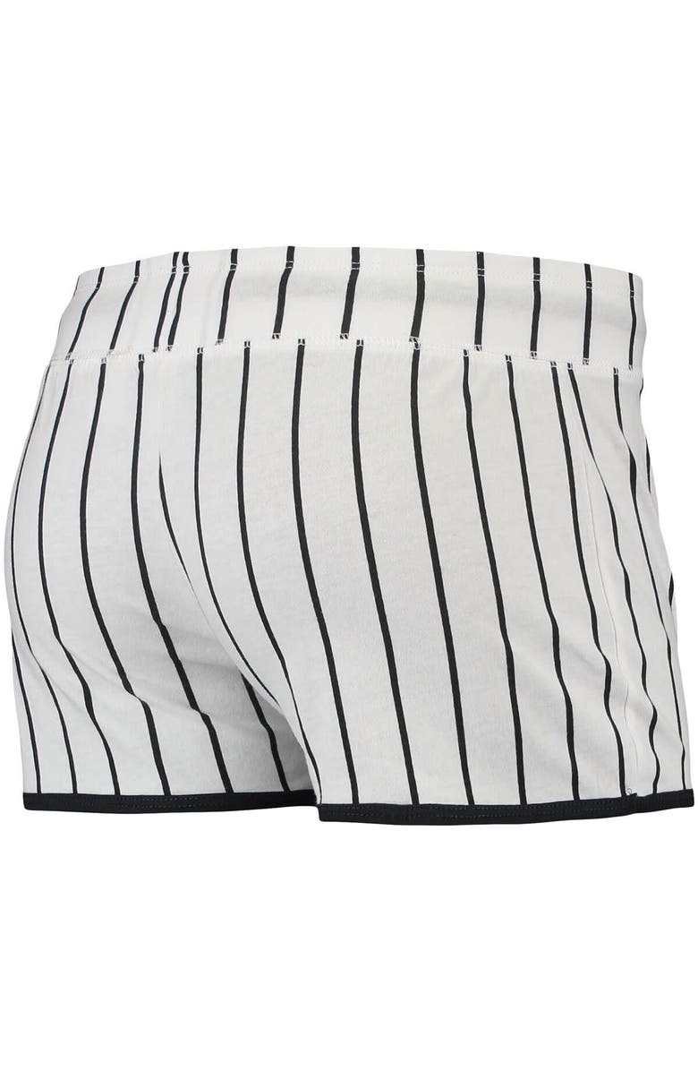 CONCEPTS SPORT Women's Concepts Sport White Colorado Rockies Vigor Pinstripe Sleep Short, Alternate, color, White