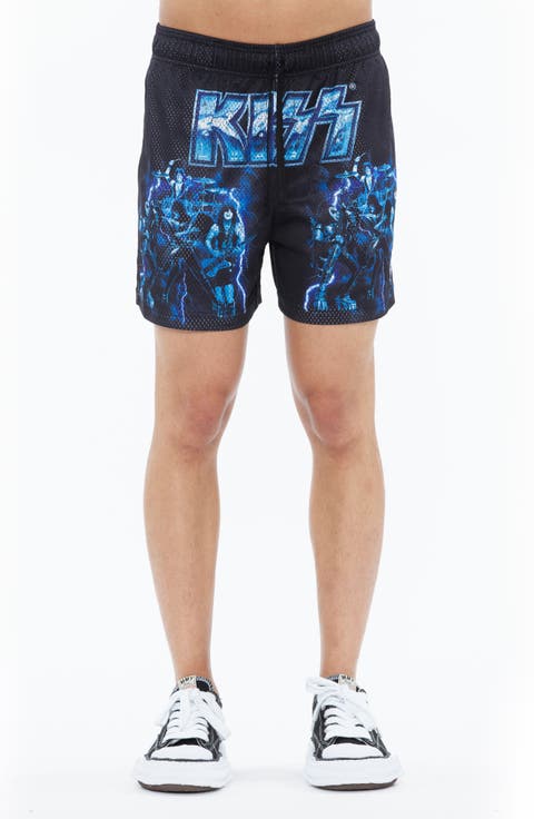 Graphic Mesh Shorts