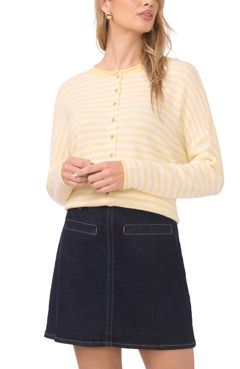 Stripe Cotton Cardigan