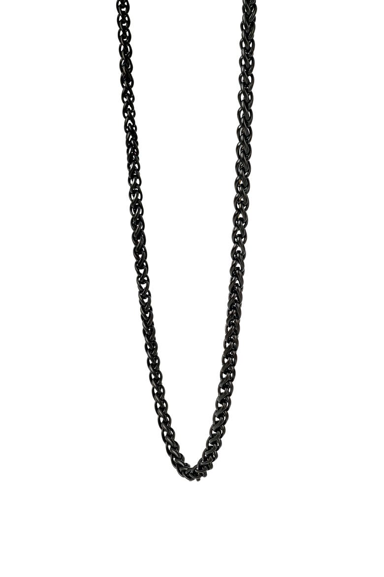 Men's Bold Curb Chain Necklace, Alternate, color, BLACK