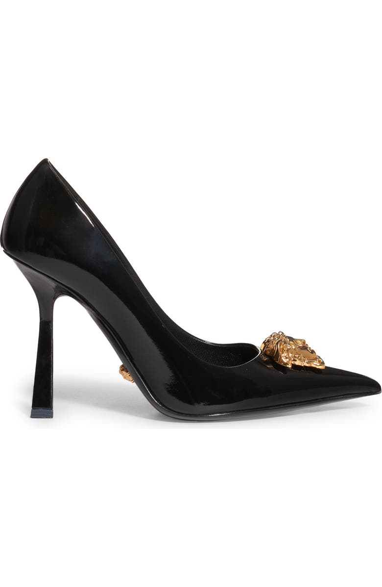 Versace La Medusa Pointed Toe Pump, Alternate, color,