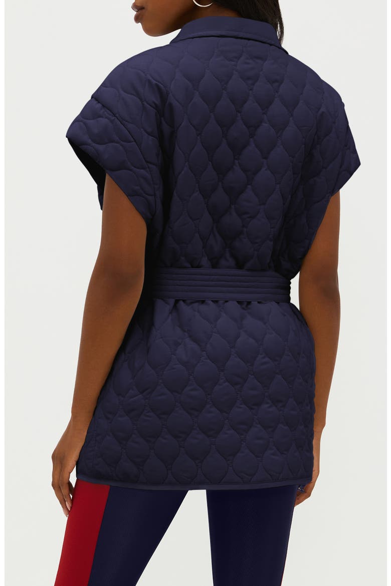 Glenn Belted Short Sleeve Quilted Vest, Alternate, color, ULTRAMARINE