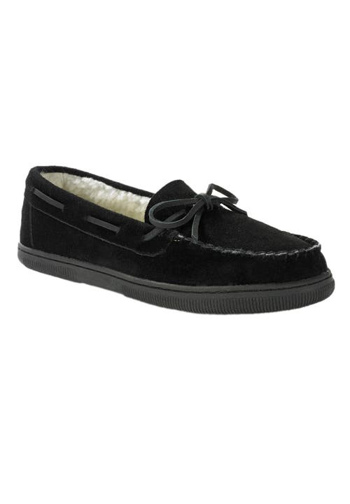 Kingsize Suede Tracker Slippers In Black