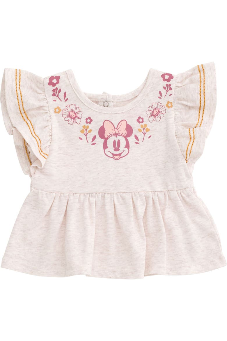 Minnie Mouse 2-Piece Tee and Pants Set, Alternate, color, Oatmeal Ochre Minnie