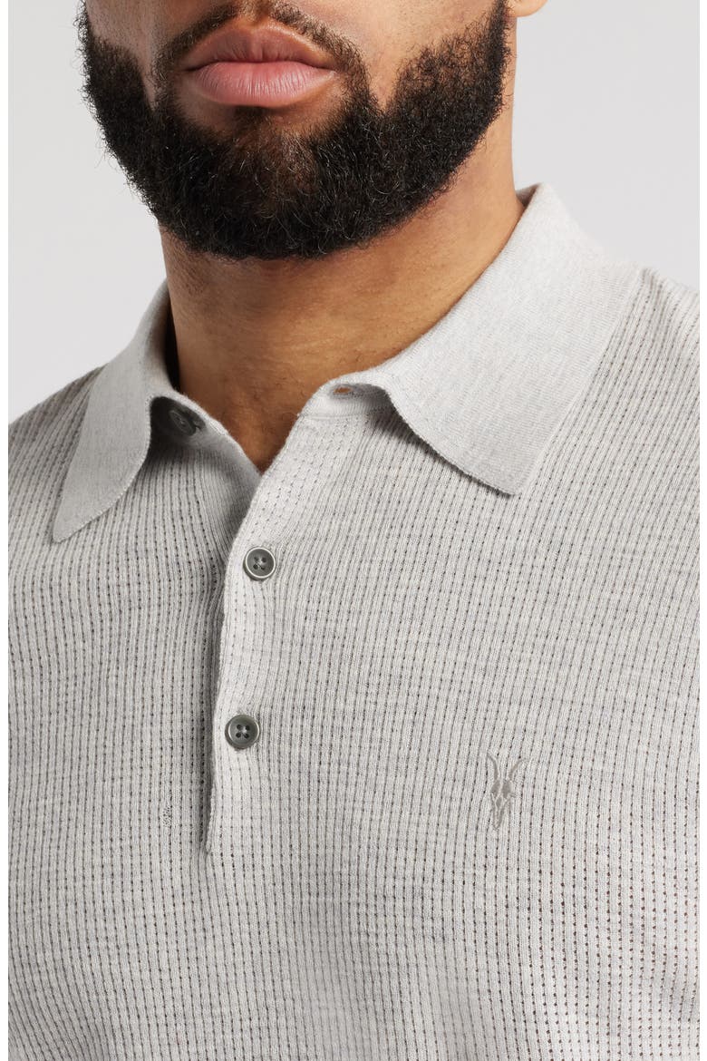 Aubrey Ribbed Polo, Alternate, color, LIGHT GREY