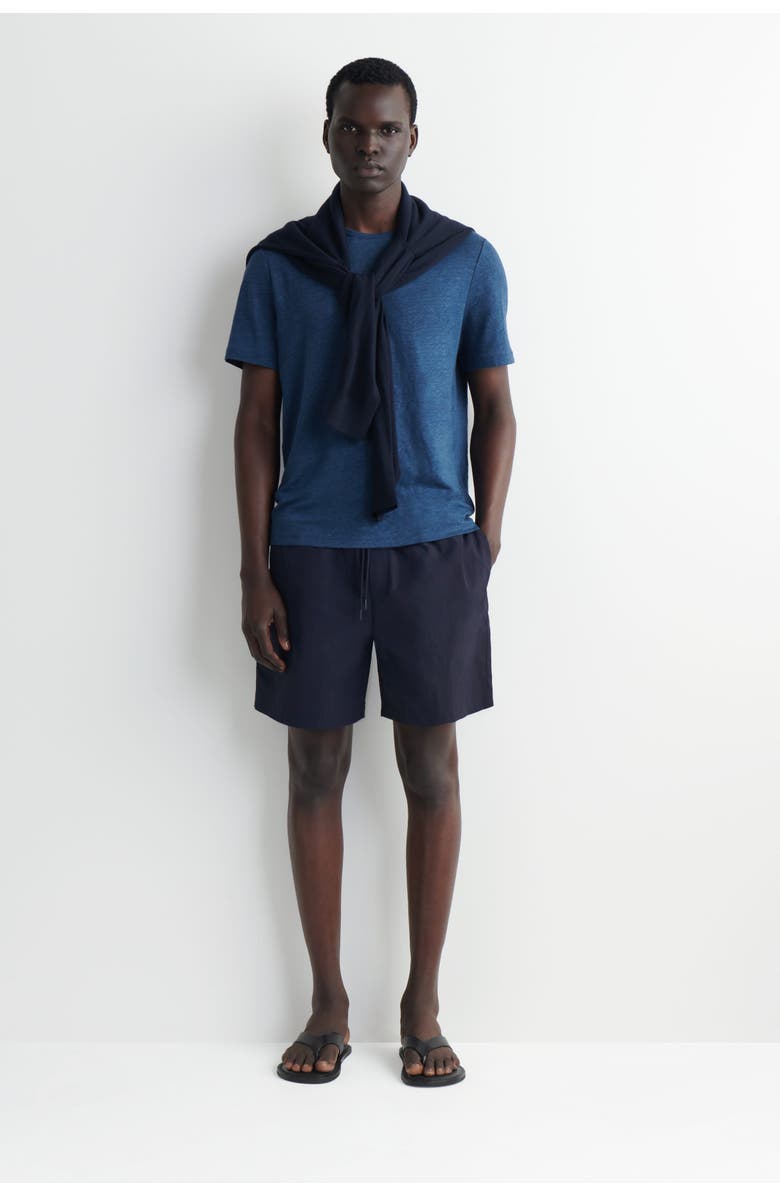 COS Nylon Drawstring Swim Shorts, Main, color, Navy
