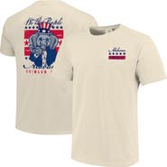 IMAGE ONE Men's Cream Alabama Crimson Tide Uncle Sam Mascot T-Shirt