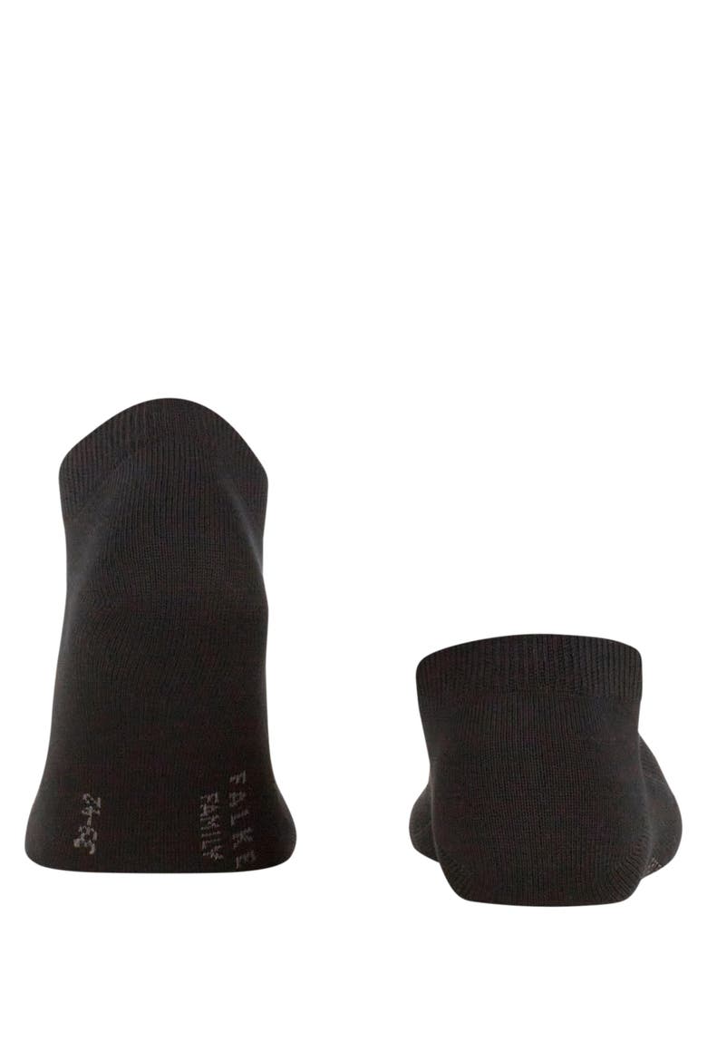 Family Sustainable Cotton Sneaker Socks, Alternate, color, Black