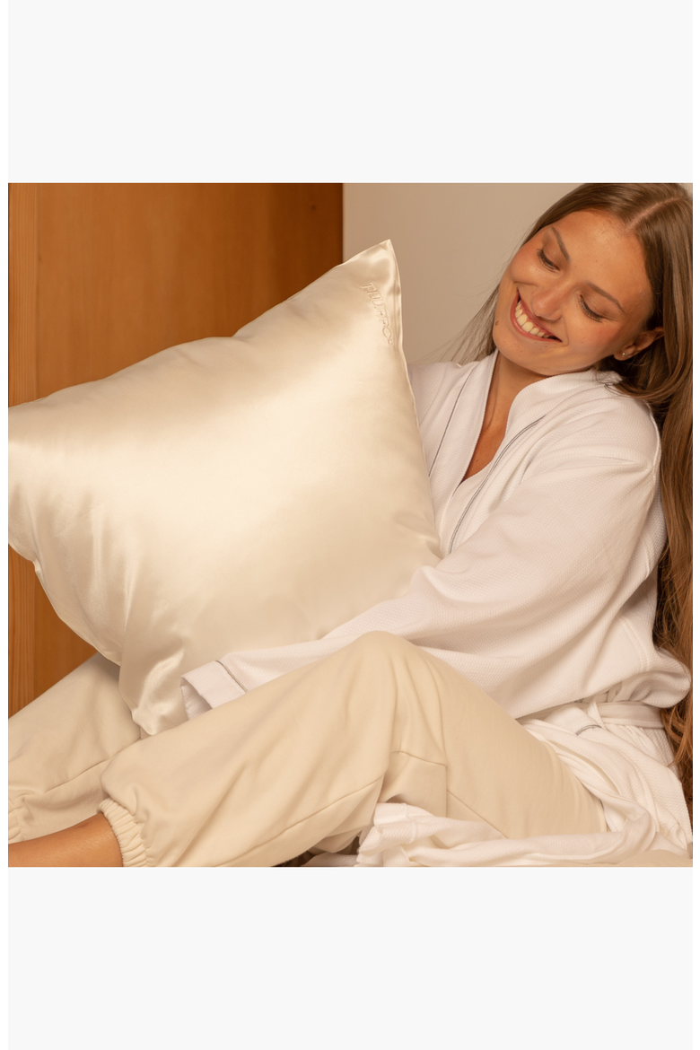 Silk Pillowcase, Alternate, color, White
