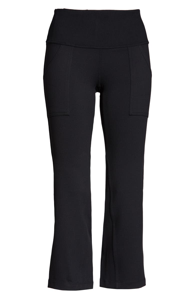 Zella Live In High Waist Crop Kick Flare Leggings, Alternate, color,