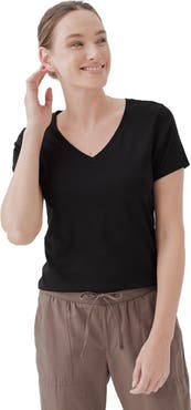 Pact Organic Cotton Softspun V-Neck Tee
