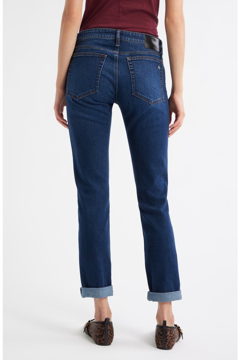 Dre Low Rise Slim Boyfriend Jeans, Alternate, color, ALBA