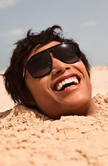 QUAY Studio Sesh 60mm Gradient Aviator Sunglasses Nordstrom