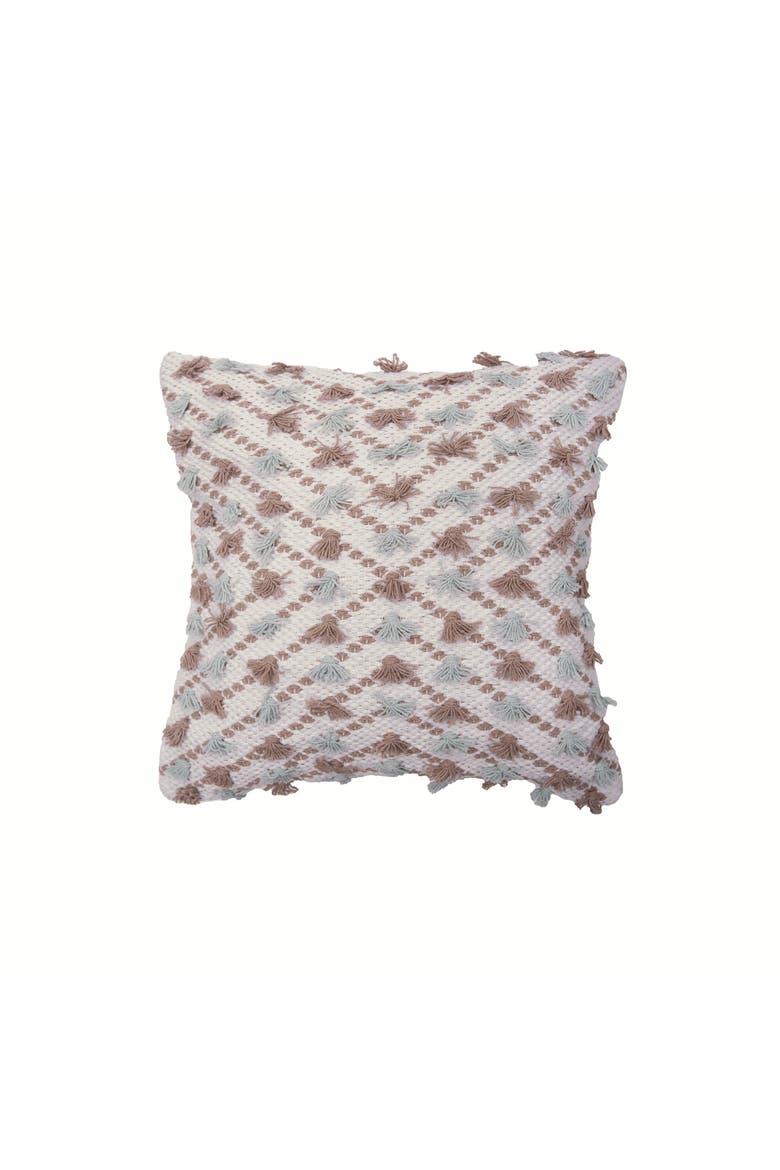 Diagonal Tuft Throw Pillow, Main, color, Green