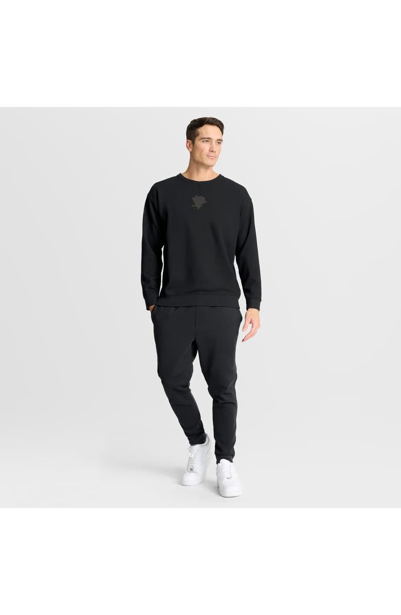 FANATICS Men's Fanatics Black Pittsburgh Penguins Authentic Pro Road Tri-Blend Sweatshirt, Alternate, color, Black