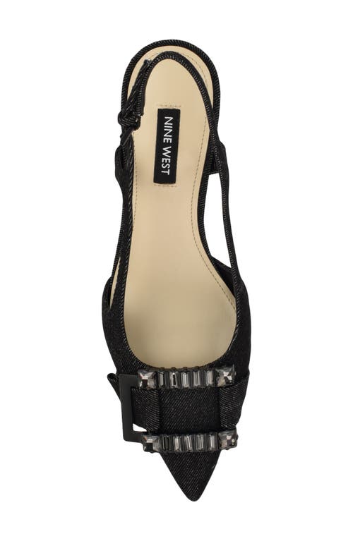 Shop Nine West Neeri Pointed Toe Slingback Pump In Black