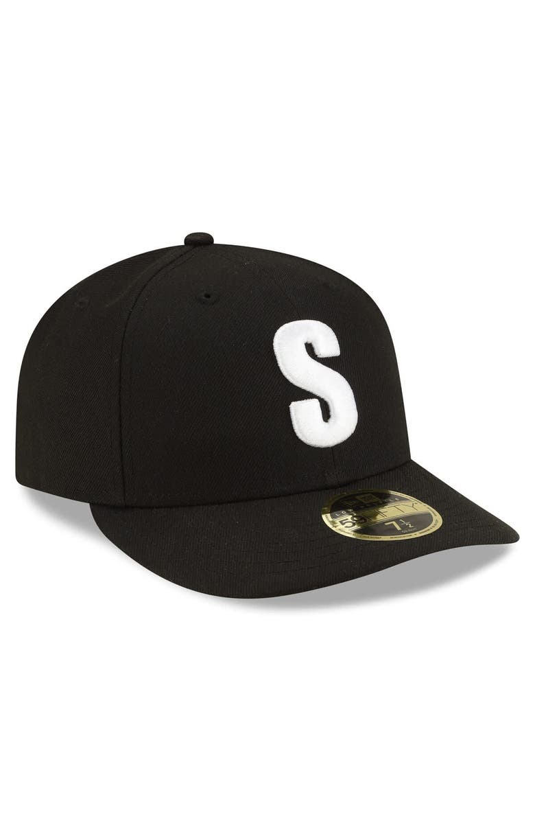 New Era Men's New Era Black Seattle Mariners Authentic Collection Low Profile 59FIFTY Fitted Hat, Alternate, color, Black