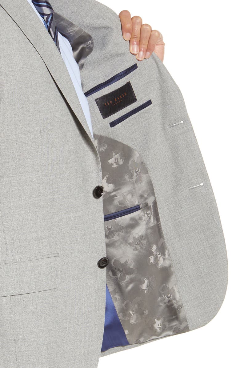 Ted Baker London Ralph Extra Slim Fit Wool Suit, Alternate, color,