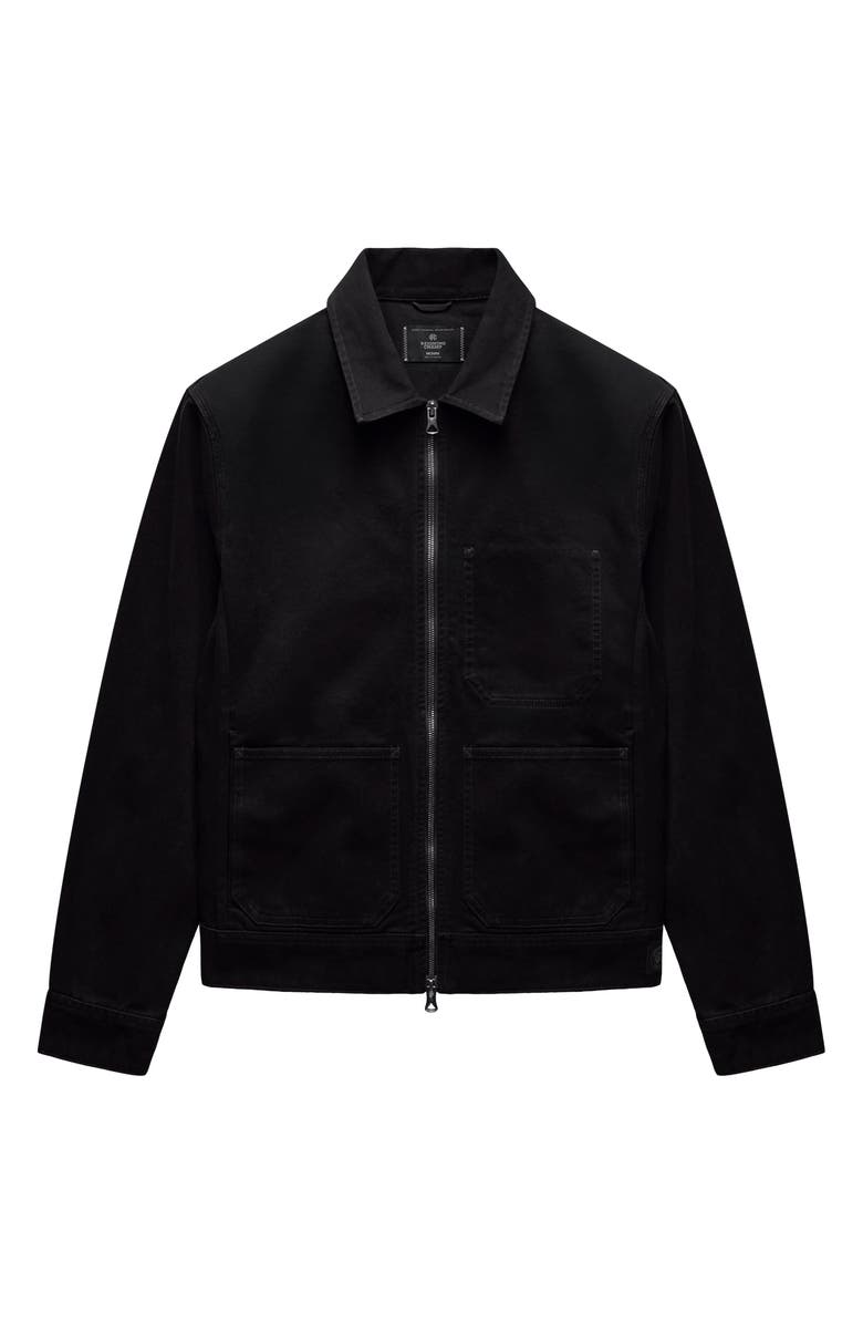 Reigning Champ Cotton Canvas Grounds Jacket, Alternate, color, Black