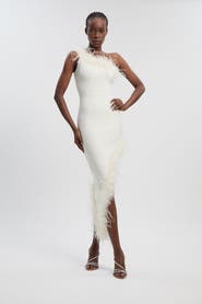 Karen Millen Feather Bandage Maxi Dress