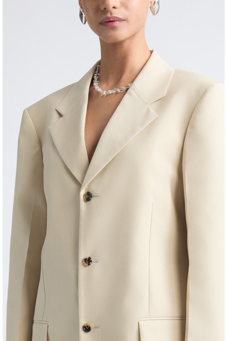Faded Stripe Wool & Cotton Jacket, Alternate, color, 2512 BEIGE/ LIGHT BLUE