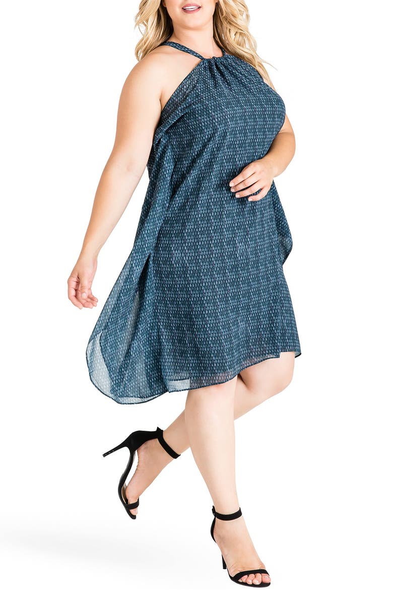 Channing Floral Sleeveless Dress, Alternate, color, SNAKECHARM
