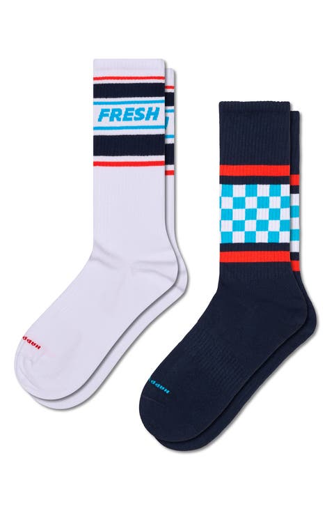 Assorted 2-Pack Fresh Sneaker Socks