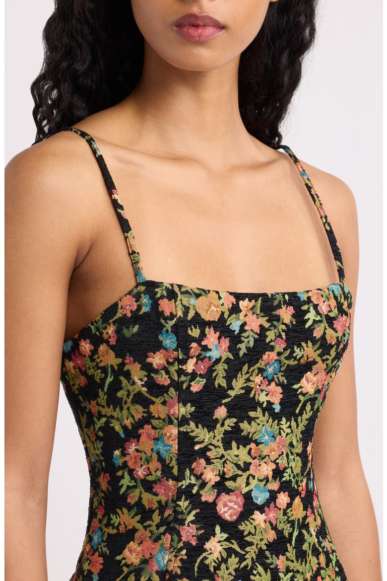 Sydney Floral Print Sleeveless Minidress, Alternate, color, MULTI