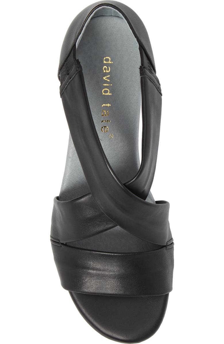 David Tate Swell Cross Strap Wedge Sandal, Alternate, color,