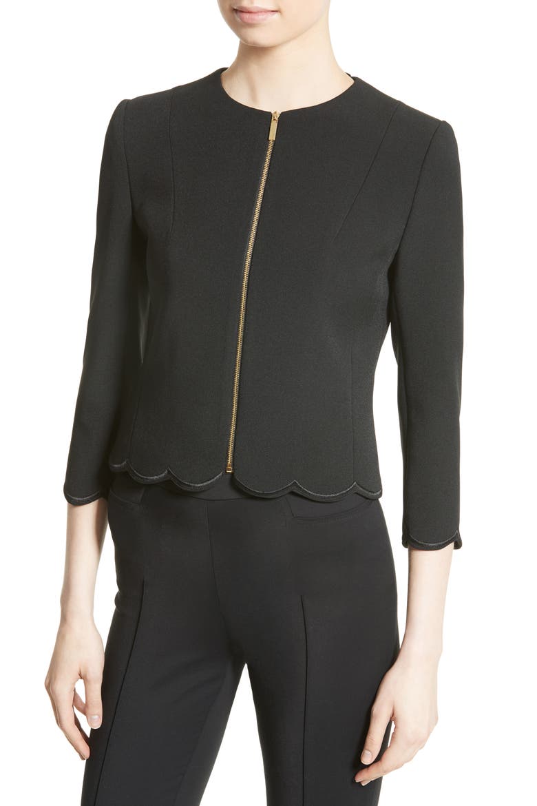 Heraly Crop Jacket, Alternate, color, BLACK