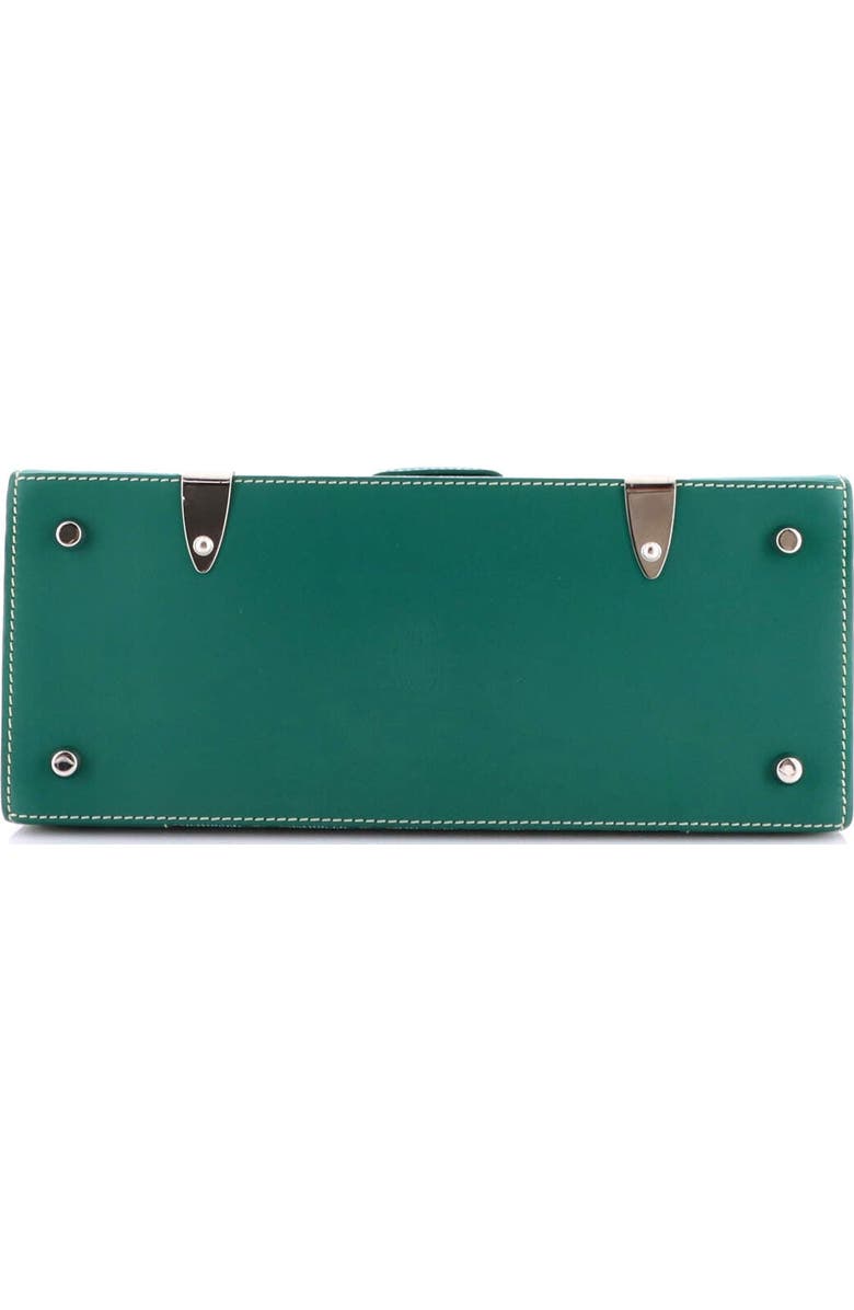 Pre-Owned Goyard Saigon Top Handle Bag Coated Canvas with Leather PM, Alternate, color, Green