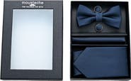 MOUSTACHE Lined Tie Set