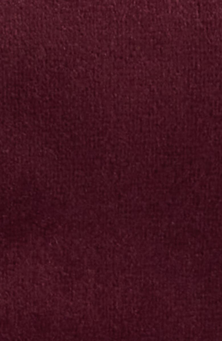 Sam Edelman Velvet Fit & Flare Dress, Alternate, color, Bordeaux