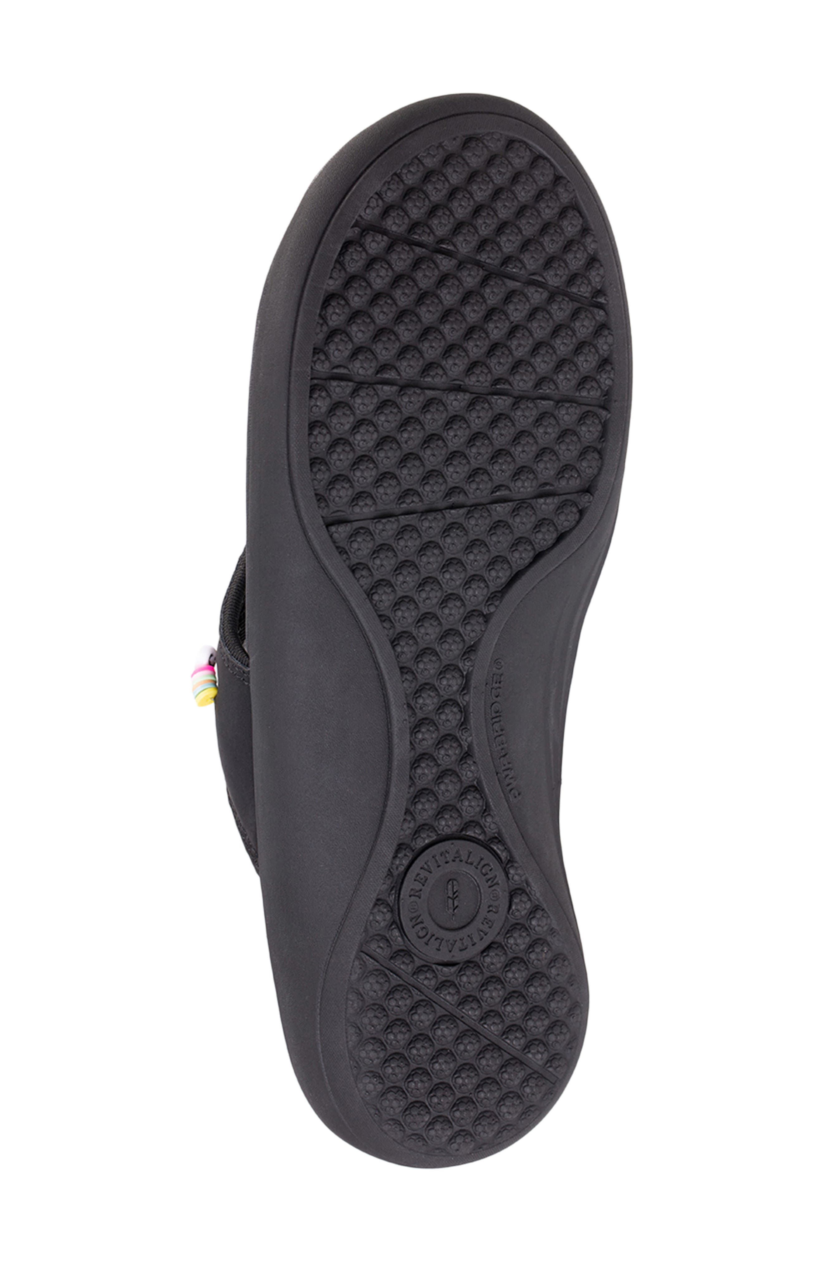 Yumi Friendship Courage Beaded Flip Flop, Alternate, color, BLACK