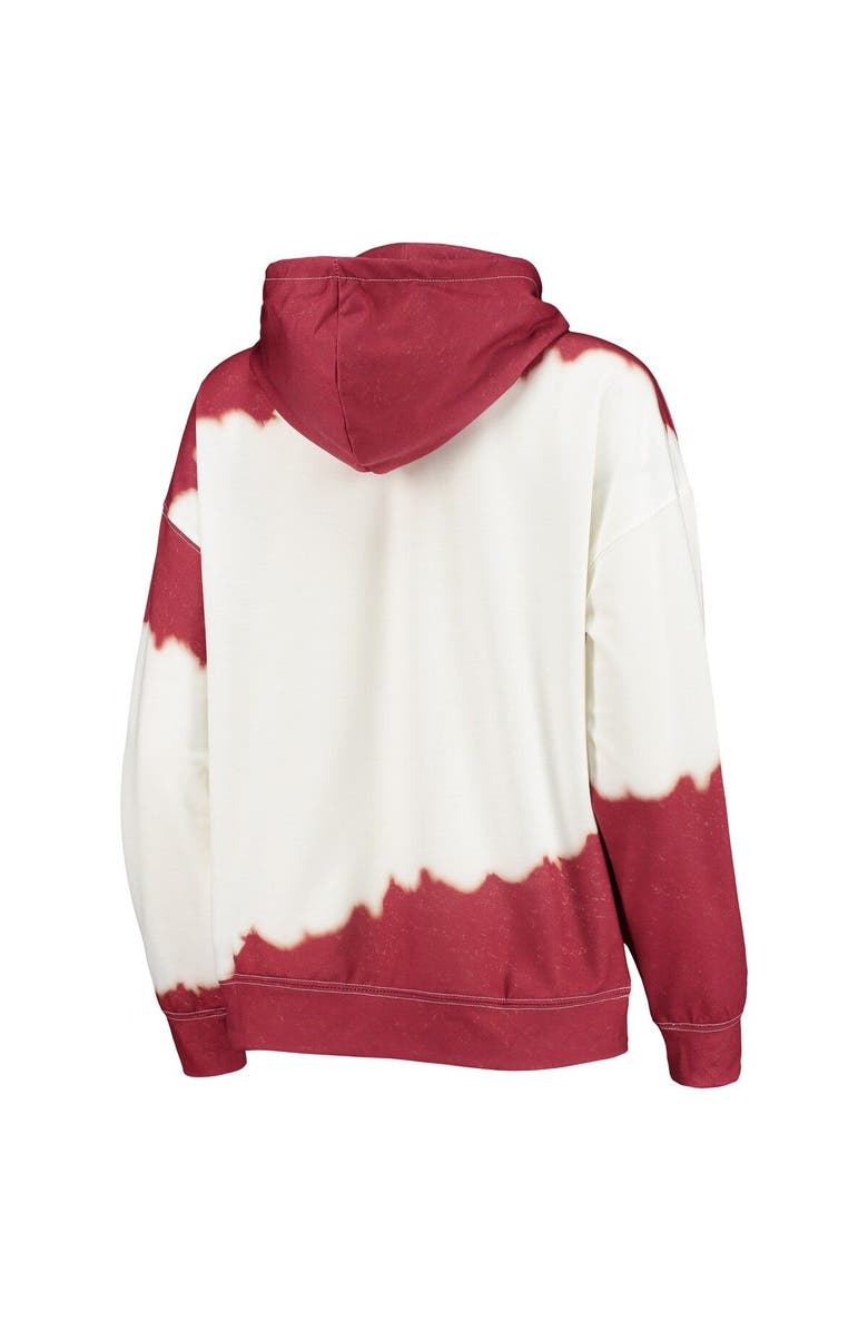 GAMEDAY COUTURE Women's Gameday Couture White/Crimson Alabama Crimson Tide For the Fun Double Dip-Dyed Pullover Hoodie, Alternate, color, White