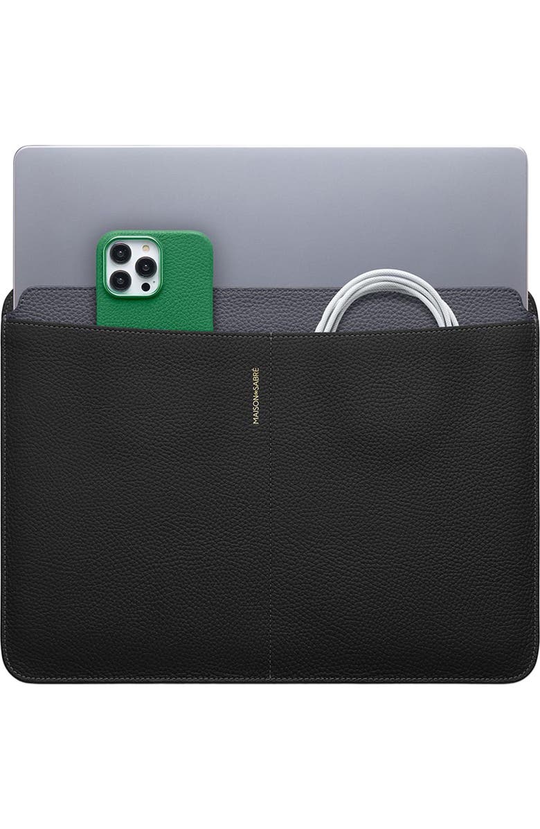 MAISON de SABRÉ Leather Laptop Sleeve, Alternate, color,