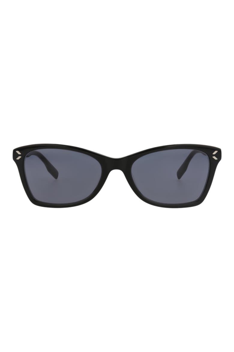 53mm Cat Eye Sunglasses, Main, color, BLACK BLACK GREY