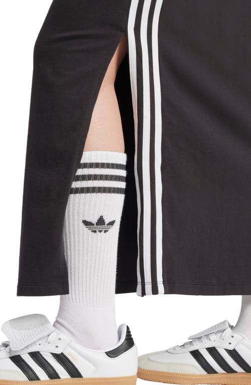 Adidas Originals Black Adicolor 3-stripes Tank Maxi Dress In Black