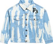Palm Angels PA Patch Bleached Denim Jacket