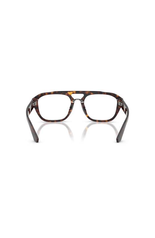 Dolce & Gabbana Dolce&gabbana 55mm Pilot Optical Glasses In Brown
